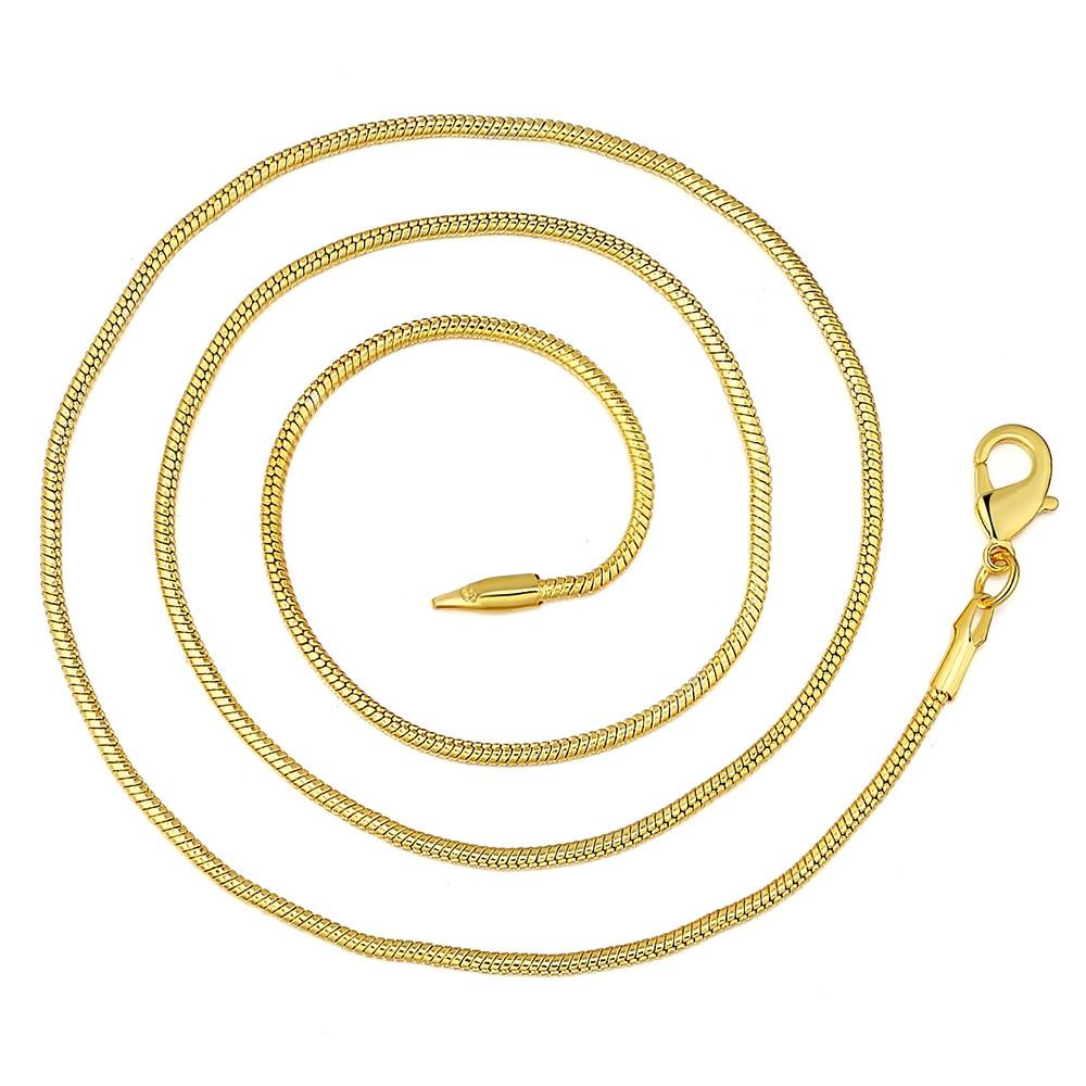 Emma Gold Plated Snake Chain Necklace - Kirijewels.com
