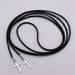 Black Velvet Ribbon Long necklace-Choker Necklaces-Kirijewels.com-Gold-Kirijewels.com