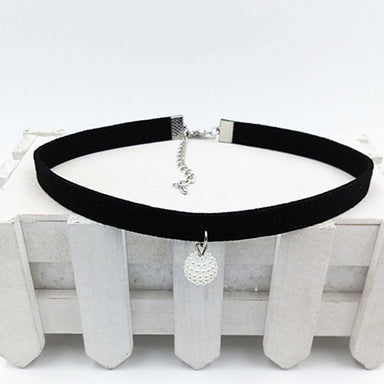 Black Rope Ball Choker Necklace-Choker Necklaces-Kirijewels.com-Red-Kirijewels.com