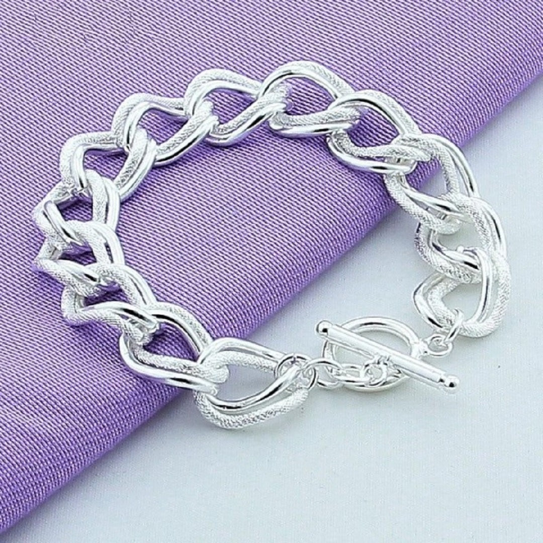 Latifa 925 Sterling Silver Chain Bracelet