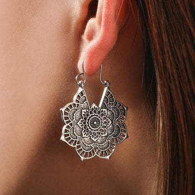 Mandala Flower Earrings - Kirijewels.com