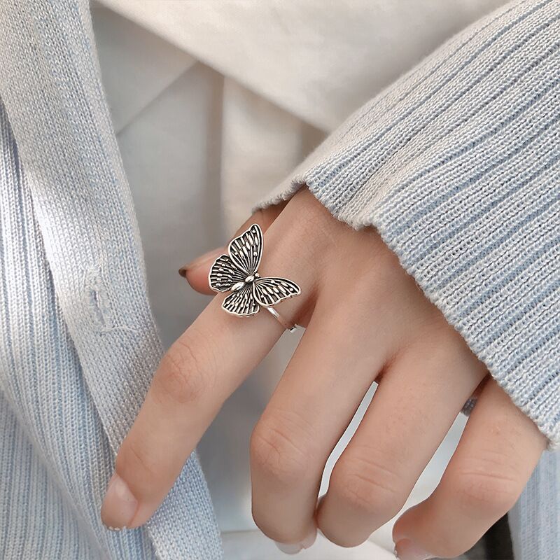 Gothic Angel Wings Wedding Ring