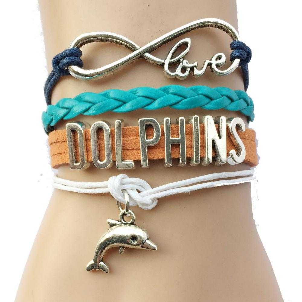 Dolphin Infinity Love Bracelet-Charm Bracelets-Kirijewels.com-Green & Yellow 1-Kirijewels.com
