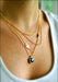 Double Chain Turquoise Necklace-Necklace-Kirijewels.com-Gold-Kirijewels.com