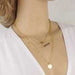 Free Double Chain Turquoise Necklace-Necklace-Kirijewels.com-Green Gold-Kirijewels.com