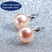 High Luster Moon Sterling Silver Pearl Earrings-Stud Earrings-Kirijewels.com-9 to 10mm pearl-white pearl-Kirijewels.com