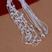 Silver Plated Beads Chain Necklace-Chain Necklaces-Kirijewels.com-silver-Kirijewels.com