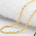 Double Water Wave Chain Necklace-Chain Necklaces-Kirijewels.com-16inch gold-Kirijewels.com