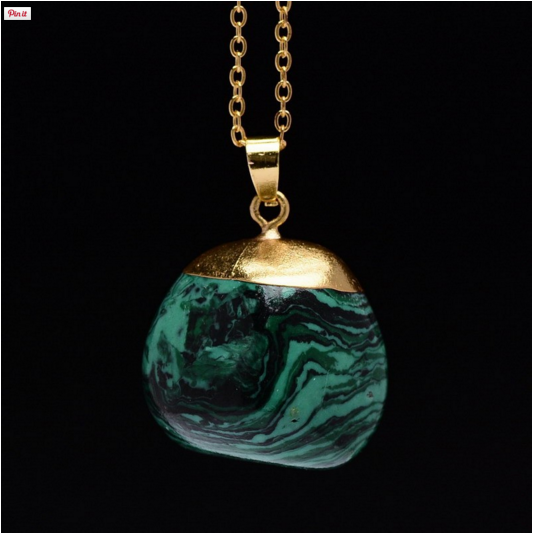 Emerald Necklace-Necklace-Kirijewels.com-Gold & Green-Kirijewels.com