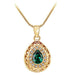 Free Emerald Necklace-Necklace-Kirijewels.com-Gold & Blue-Kirijewels.com