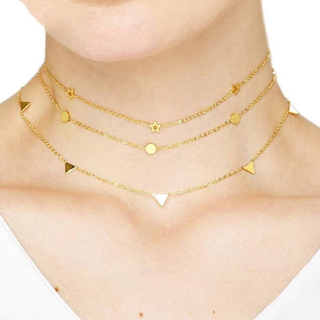 Stainless Steel Star Choker Necklace