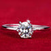 Free Twin Zircon Diamond Engagement Ring-Ring-Kirijewels.com-6-Imitation Rhodium Plated-Kirijewels.com