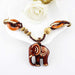 Ethnic Elephant Necklace-Necklace-Kirijewels.com-Brown-Kirijewels.com