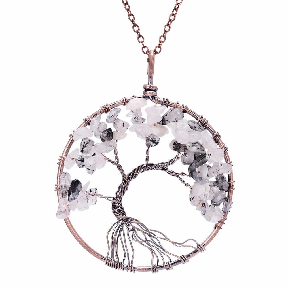 Sedmart Tree Of Life Pendant Necklace-Pendant Necklaces-Kirijewels.com-Amethyst-Kirijewels.com