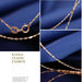 Free Gold Plated Water Wave Ripples Chain Necklace-Chain Necklaces-Kirijewels.com-Silver Plated-Kirijewels.com