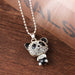 Panda Crystal Pendant Necklace-Pendant Necklaces-Kirijewels.com-Silver-Kirijewels.com