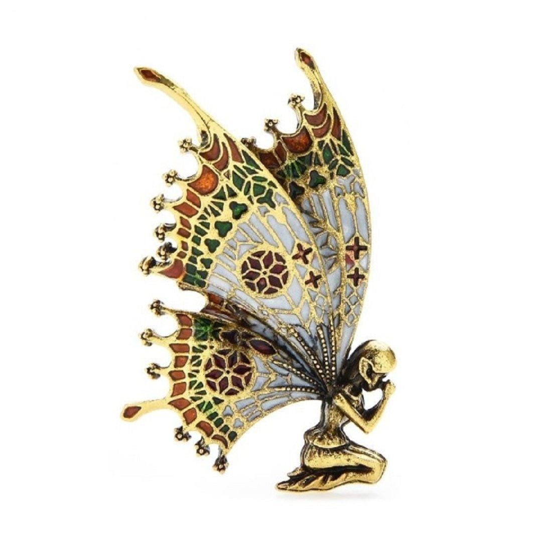 Vintage Fairy Butterfly Wings Fairy Brooch