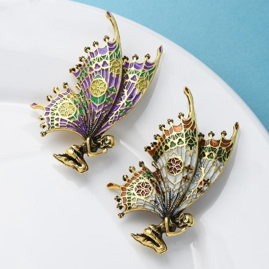 Vintage Fairy Butterfly Wings Fairy Brooch