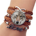 Handmade Gothic Wolf Charm Bracelet - Kirijewels.com