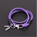 Leather Charm Friendship Feather Bracelet-Charm Bracelets-Kirijewels.com-Purple-Kirijewels.com