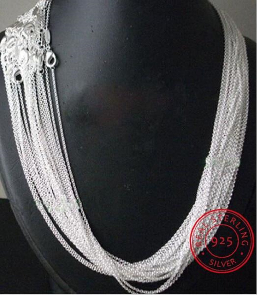 Eva Rolo Chain 925 Sterling Silver Necklace