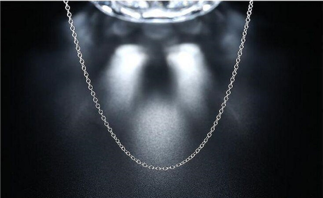 Eva Rolo Chain 925 Sterling Silver Necklace