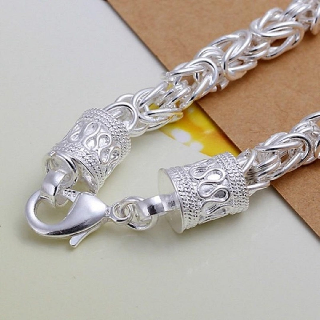 Samantha 925 Sterling Silver Fine Chain Bracelet