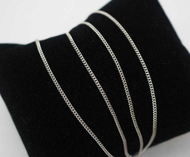 Free Sterling Silver Flat Curb Chain Necklace-Necklace-Kirijewels.com-16inch-Silver-Kirijewels.com