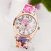 Free Silicone Printed Flower Wrist Watch-Watch-Kirijewels.com-Pink-Kirijewels.com
