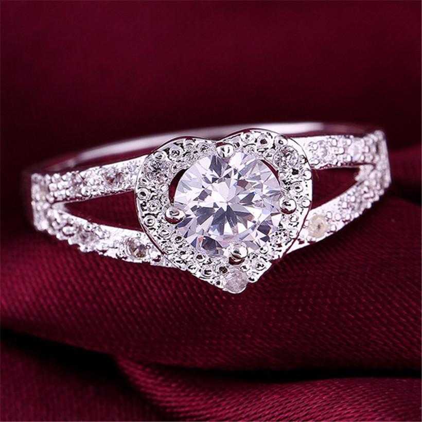 Follow Me Silver Plated Heart Crystal Wedding Ring-Ring-Kirijewels.com-7-silver-Kirijewels.com