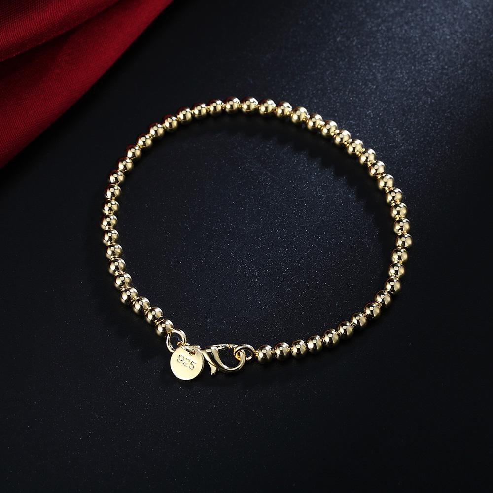 Gold Plated Beads Chain Bracelet - Kirijewels.com