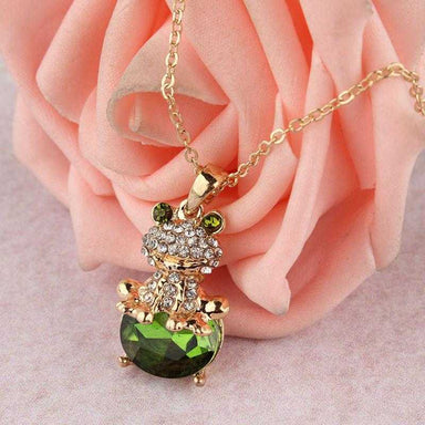 Frog Necklace-Necklace-Kirijewels.com-Green-Kirijewels.com