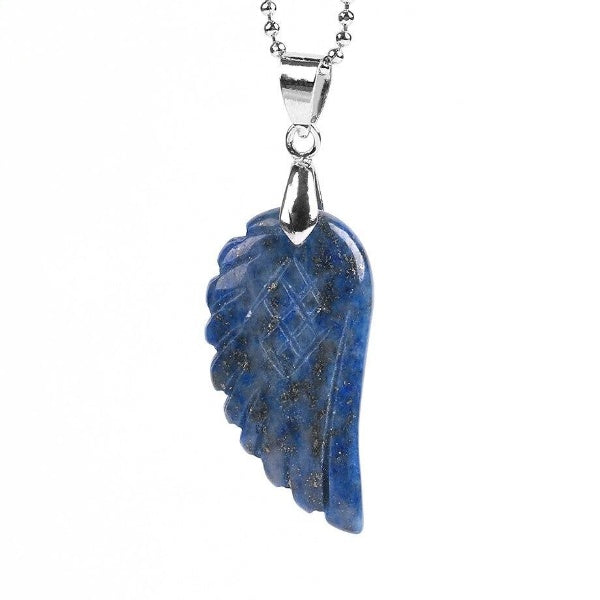 Lapis Lazuli Angel Wing Necklace