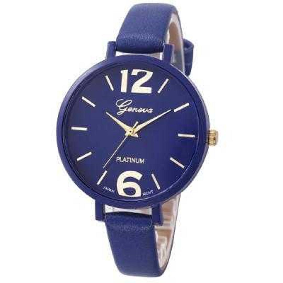 New Fashion Geneva Leather Wrist Watch