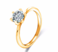 Free Twin Zircon Diamond Engagement Ring-Ring-Kirijewels.com-6-Gold-Kirijewels.com