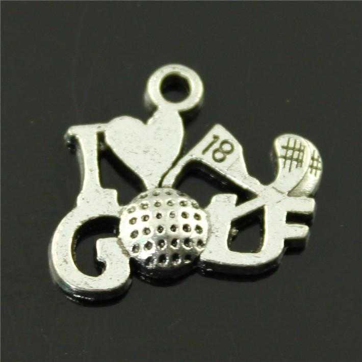 Golf Necklace-Necklace-Kirijewels.com-Silver Plated-Kirijewels.com