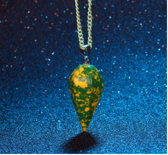 Free Crystal Healing Pyramid Necklace-Necklace-Kirijewels.com-Green-Kirijewels.com