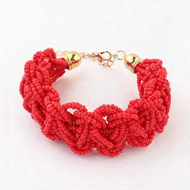 Free Hand Made Bead Bracelet-Bracelet-Kirijewels.com-Red-Kirijewels.com