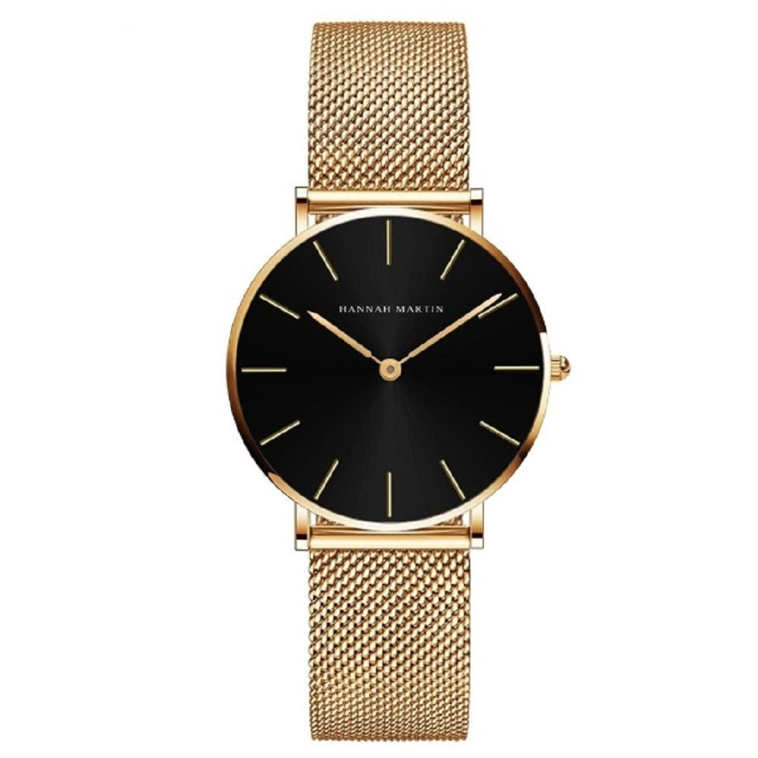 Quartz Movement Waterproof Stainless Steel Mesh Watch