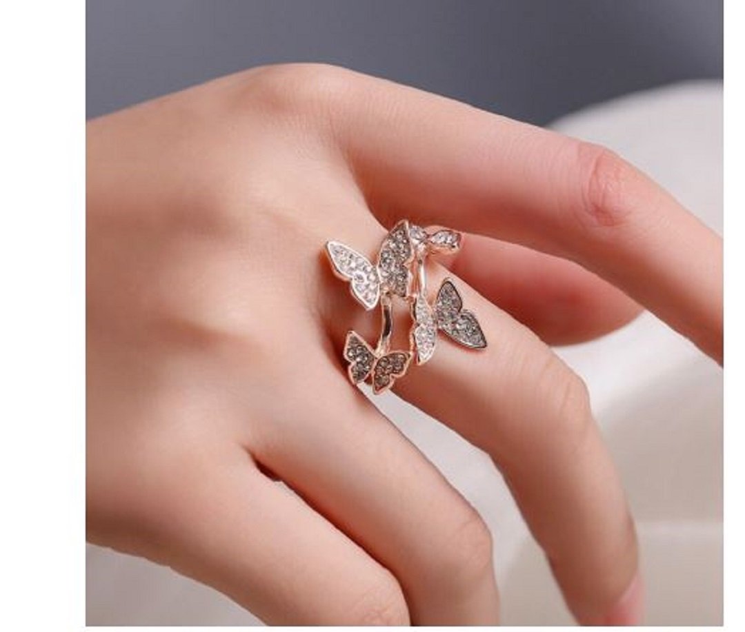 Hanging Temperament Butterfly Ring - Kirijewels.com