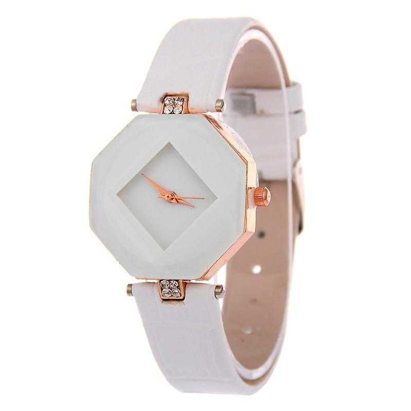 Trendy Leather Band Quartz Wrist watch-Women's Watches-Kirijewels.com-White-Kirijewels.com