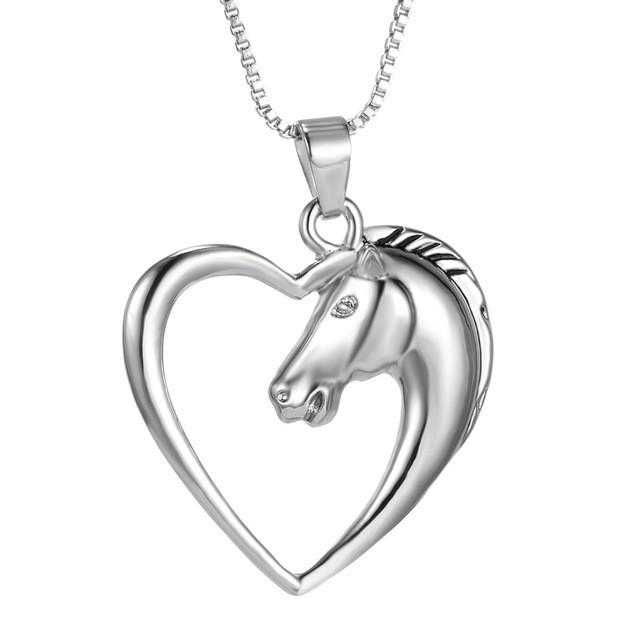 Horse Pendant Necklace-Necklace-Kirijewels.com-Silver-Kirijewels.com