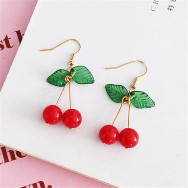 Red Cherry Earrings - Kirijewels.com