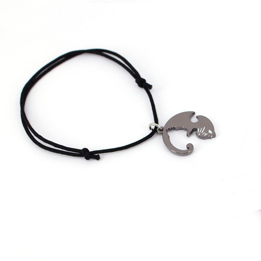 Rope Chain Couple Cat Necklace - Kirijewels.com