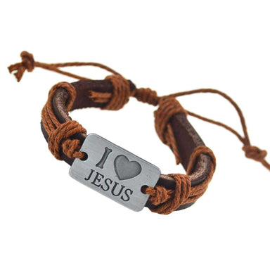 Free Jesus Leather Bracelet-Bracelet-Kirijewels.com-Pink-Kirijewels.com