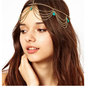 Free Leaf Headband-Hair Accessories-Kirijewels.com-Gold-Kirijewels.com