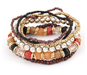 Free Multi Layer Beads Bracelet-Bracelet-Kirijewels.com-Brown-Kirijewels.com