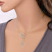 Free Leaf Necklace-Necklace-Kirijewels.com-Gold 2leaves-Kirijewels.com