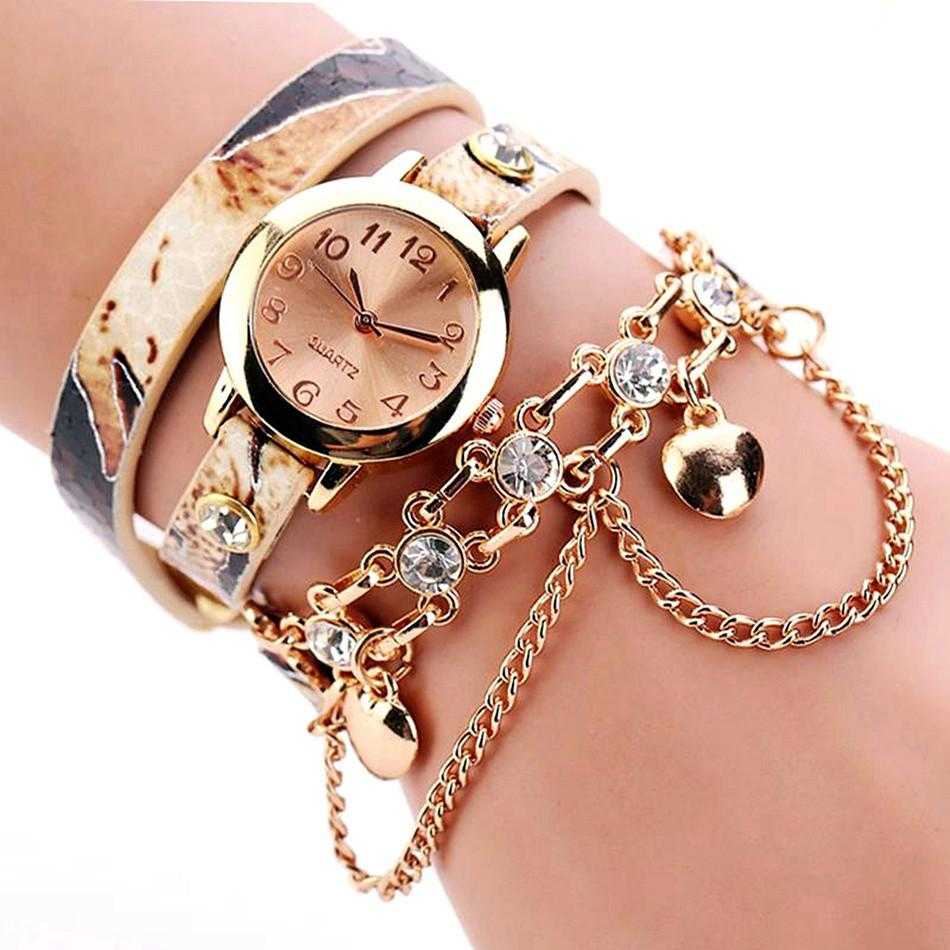 Free Long Chain Bracelet Wrist Watch-Watch-Kirijewels.com-Red-Kirijewels.com