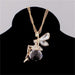 Angel Long Chain Necklace-Necklace-Kirijewels.com-Light Yellow Gold Color-Kirijewels.com